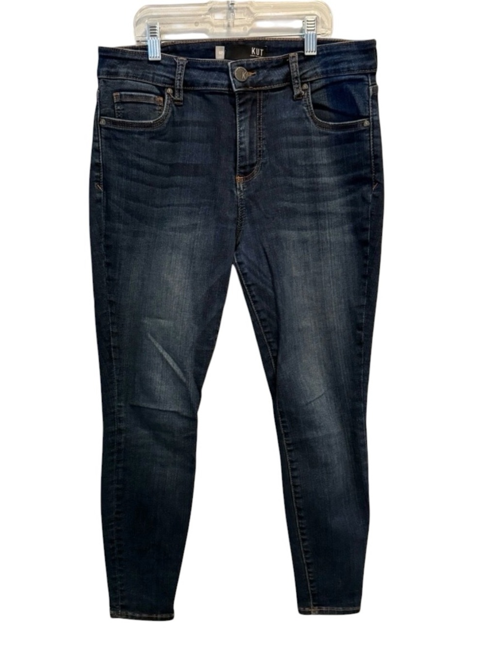 Kut from the Kloth Donna High Rise Ankle Skinny Denim Jeans Size 6 Petite
